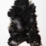 Koelap IJslandse Schapenvacht - Zwart Egaal - 130 x 80 cm