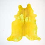 Koelap Koeienhuid - Geel Egaal Modern - 210 x 190 cm
