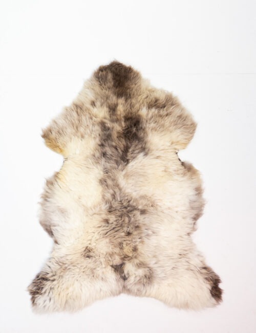 KL_1006550.jpg Koelap Schapenvacht - Bruinwit Gevlekt - 120 x 90 cm