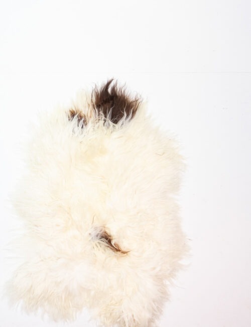 KL_1006552.jpg Koelap IJslandse Schapenvacht - Bruinwit Gevlekt - 120 x 85 cm