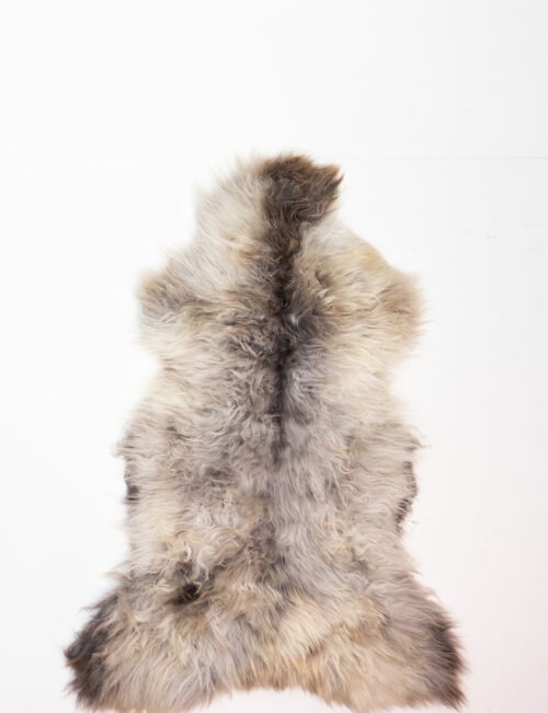 KL_1006553.jpg Koelap Schapenvacht - Bruinwit Gevlekt - 125 x 90 cm