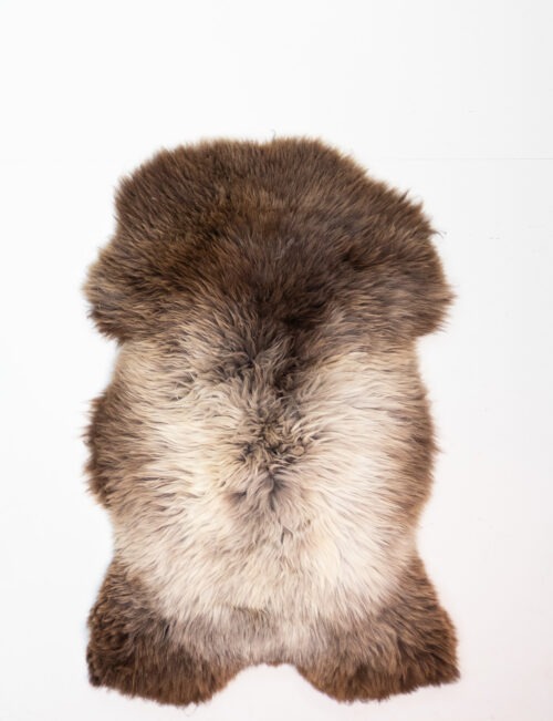 KL_1006590.jpg Koelap Schapenvacht - Bruinwit Egaal - 125 x 80 cm