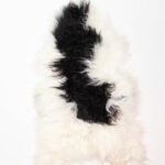 Koelap Isländisches Schaffell - Schwarzweiß Uni - 130 x 85 cm