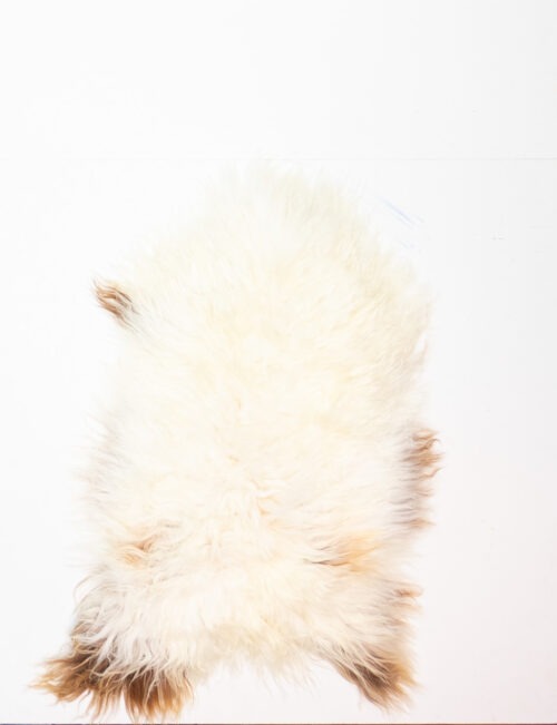 Koelap IJslandse Schapenvacht - Wit Egaal - 125 x 80 cm