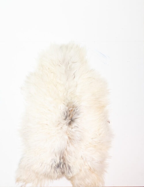 Koelap IJslandse Schapenvacht - Wit Egaal - 120 x 80 cm