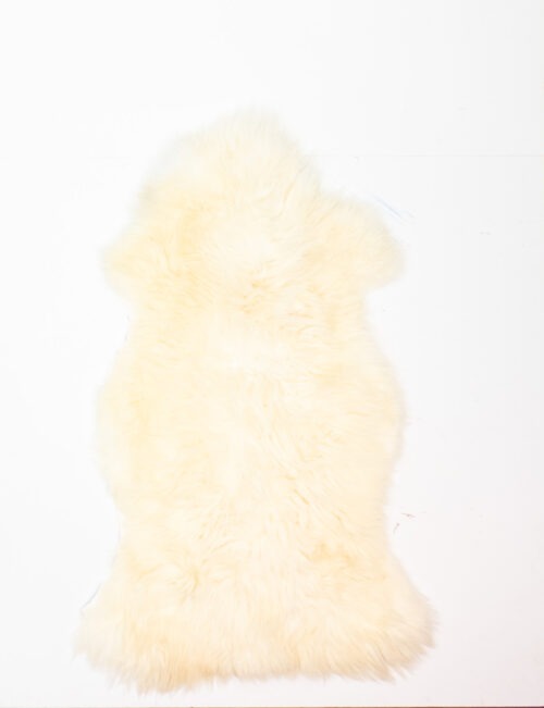 Koelap Schapenvacht - Wit Egaal - 125 x 80 cm