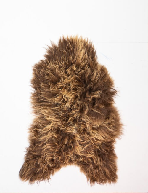 Koelap IJslandse Schapenvacht - Bruin Egaal - 125 x 80 cm