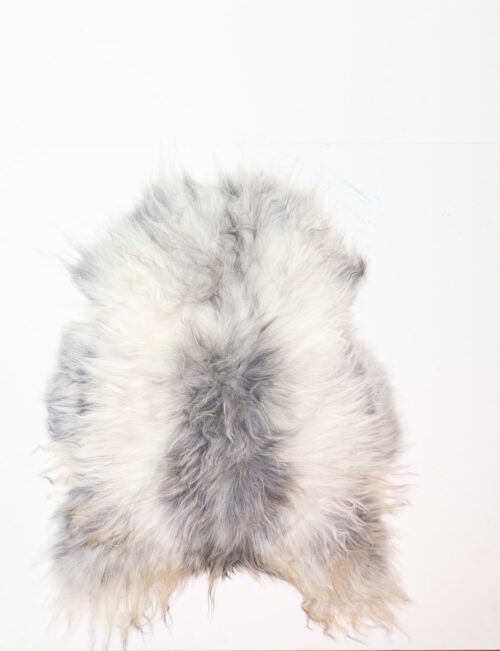 Koelap IJslandse Schapenvacht - Grijs Egaal - 115 x 85 cm