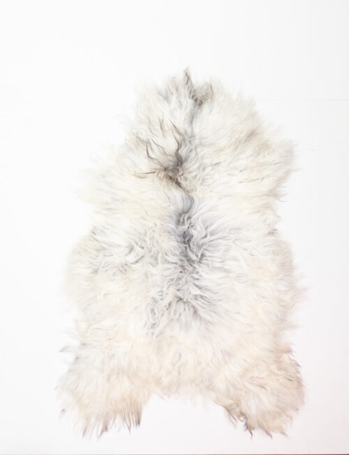 Koelap IJslandse Schapenvacht - Grijs Egaal - 125 x 85 cm