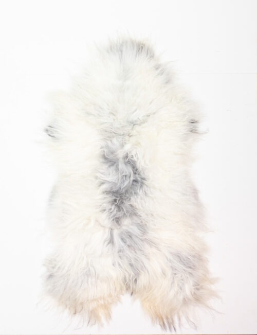 Koelap IJslandse Schapenvacht - Grijs Egaal - 140 x 80 cm