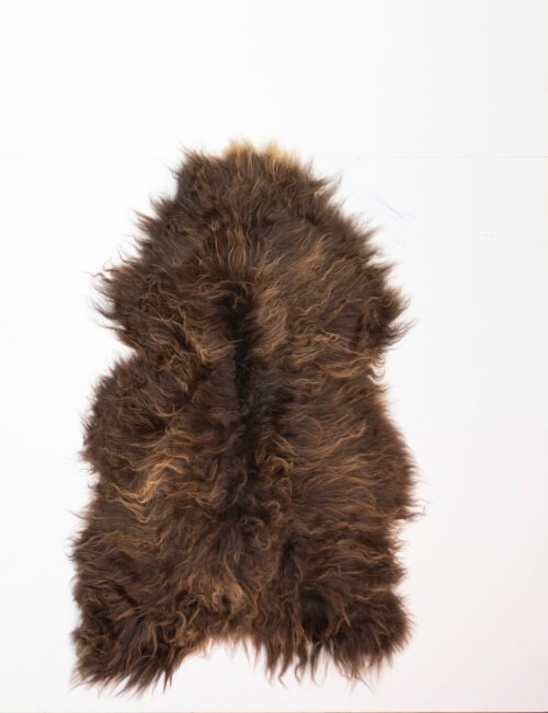 Koelap IJslandse Schapenvacht - Bruin Egaal - 120 x 75 cm