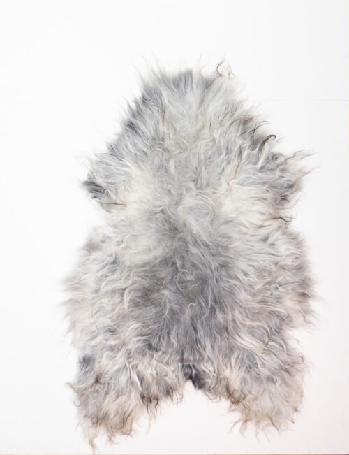 Koelap IJslandse Schapenvacht - Grijs Egaal - 130 x 90 cm