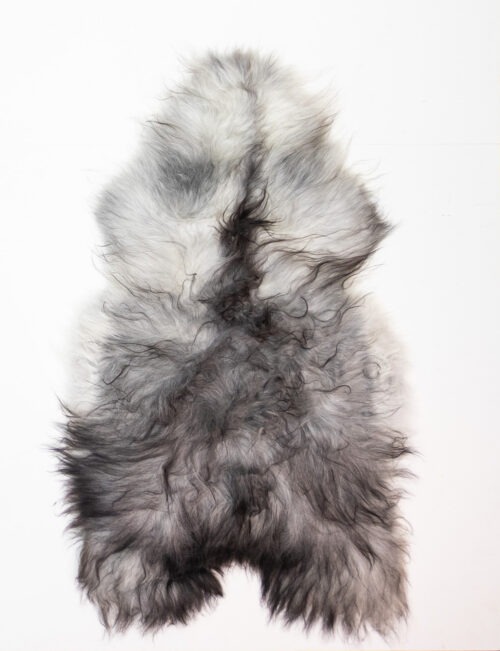 Koelap IJslandse Schapenvacht - Grijs Egaal - 140 x 85 cm