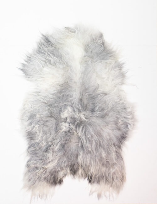 Koelap IJslandse Schapenvacht - Grijs Egaal - 135 x 90 cm