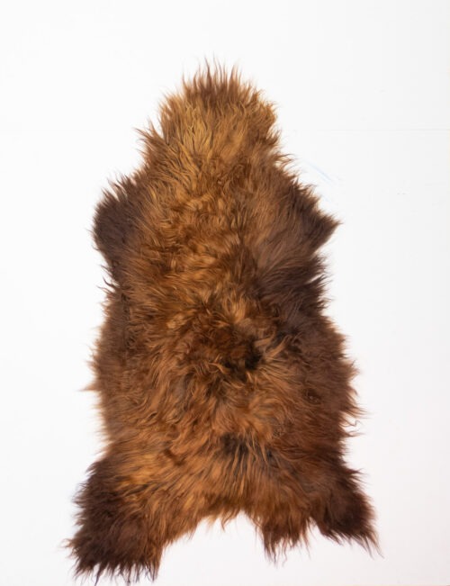Koelap IJslandse Schapenvacht - Bruin Egaal - 135 x 85 cm