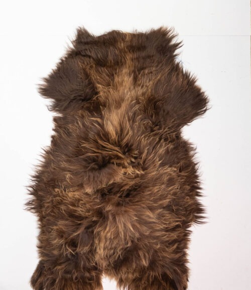 Koelap IJslandse Schapenvacht - Bruin Egaal - 130 x 90 cm