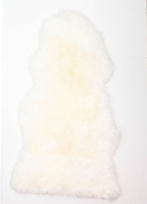 Koelap Schapenvacht - Wit Egaal - 160 x 95 cm