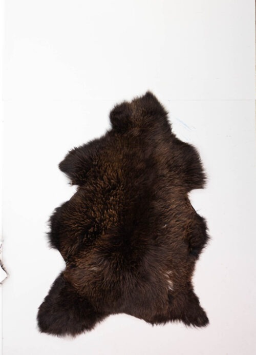 KL_1006916-2.jpg Koelap Schapenvacht - Bruin Egaal - 120 x 85 cm
