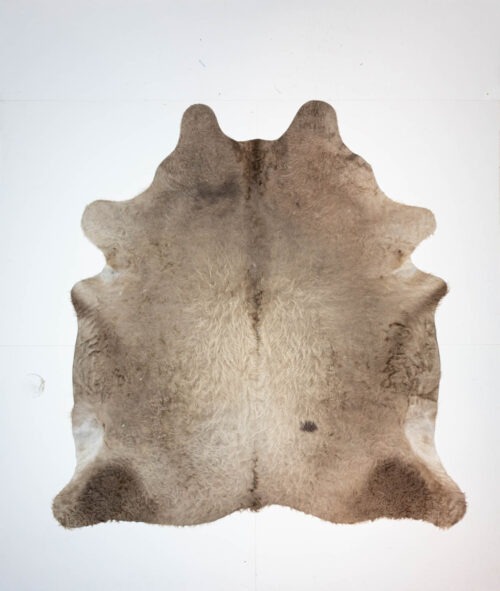 Koelap Koeienhuid - Taupe Egaal Langharig - 215 x 210 cm