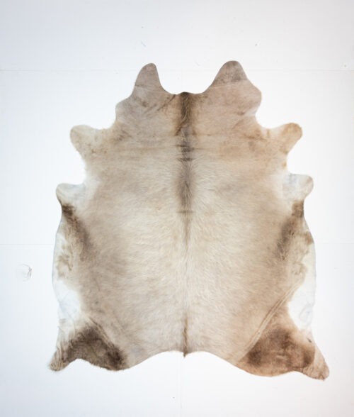 Koelap Kuhfell - Braunweiß Gefleckt Salz & Pfeffer - 225 x 195 cm