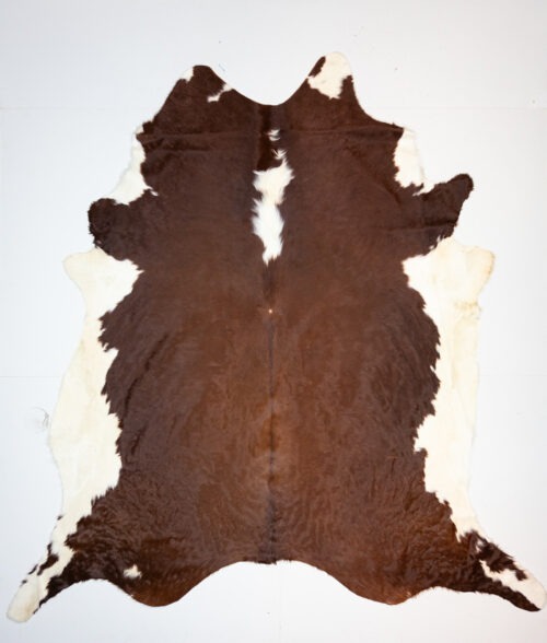 Koelap Kuhfell - Braunweiß Uni - 260 x 240 cm
